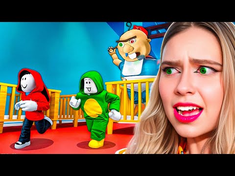 Видео: ОГРОМНЫЙ РЕБЕНОК БОББИ ОХОТИТСЯ НА МЕНЯ! ПОБЕГ ИЗ ДЕТСКОГО САДА В ROBLOX