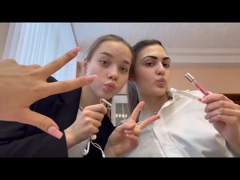 Видео: АСМР В ШКОЛЕ 🏫🤡 сняли видео с подписчиком 💞😈 /ASMR IN SCHOOL 🏫🤡