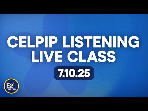 Видео: Прослушивание CELPIP — БЕСПЛАТНЫЙ урок E2 CELPIP в прямом эфире!