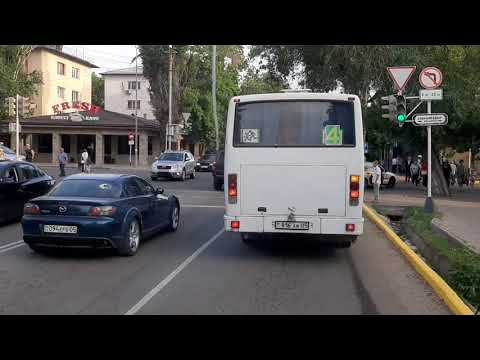 Видео: Проезд на автобусе 1 по городу Талдыкорган
