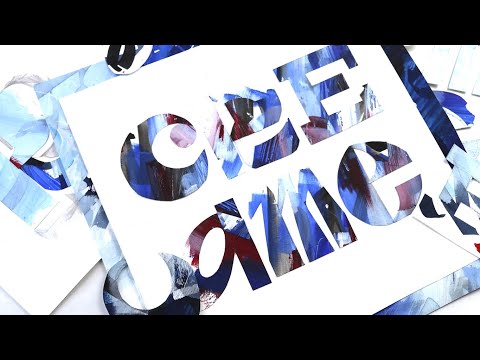 Видео: Леттеринг в технике коллаж: уроки для начинающих