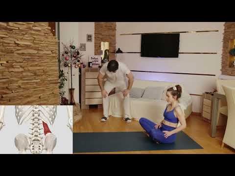 Видео: 2-е упражнение для квадратной мышцы поясницы. Евгений Савин и Елена Сидерская.