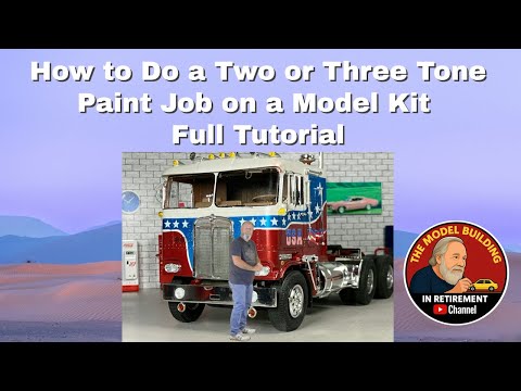 Видео: Как выполнить двух- или трехцветную покраску модели из набора