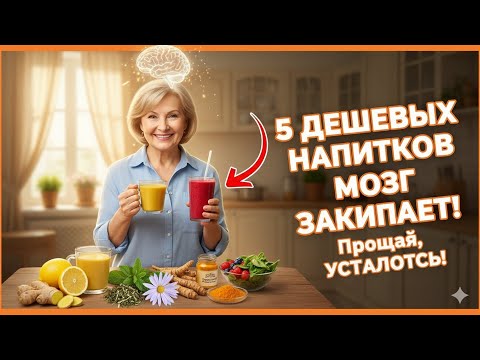Видео: 5 ДЕШЕВЫХ напитков, которые ЗАВОДЯТ МОЗГ лучше кофе 🧠 (Прощай, утренняя усталость!)