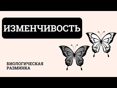 Видео: Изменчивость