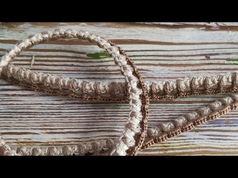 Видео: Тесьма крючком. Ирландское кружево. Елена Захарьина. Irish lace. Helena Zakharina.