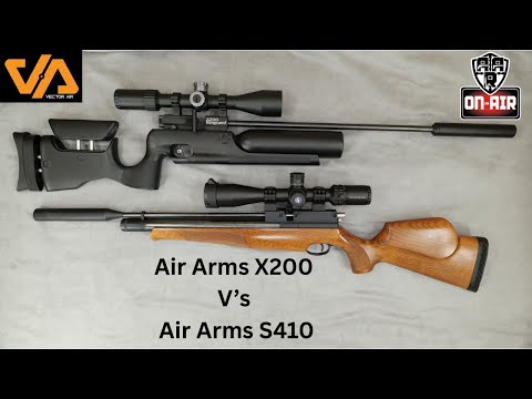 Видео: Air Arms S410 против Air Arms X200 4K