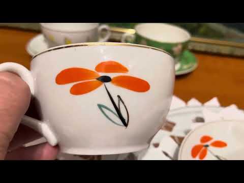 Видео: Антикварні та вінтажні чайні пари.Полонне.