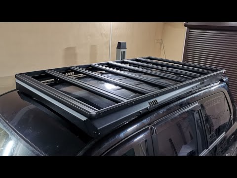 Видео: Новый алюминиевый багажник РИФ на Toyota LC Prado 120: обзор и установка
