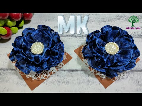 Видео: Школьные бантики из органзы 25мм\Master diy  канзаши