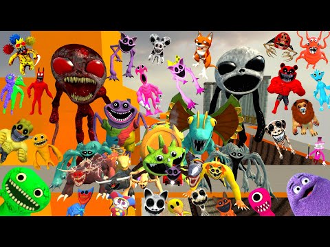 Видео: Спартанец, вышибающий всех проклятых садовников семьи Банбан в Ragdoll Poppy, Сирена Хагги в Garr...