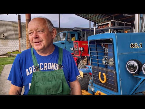 Видео: Початок сінокосу, шини на ПТС, фари на МТЗ(двигун Mercedes OM366)