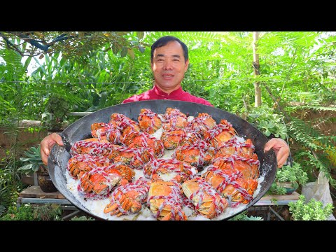 Видео: Уникальный способ варки крабов — прямо в соли! | дядя деревенский гурман