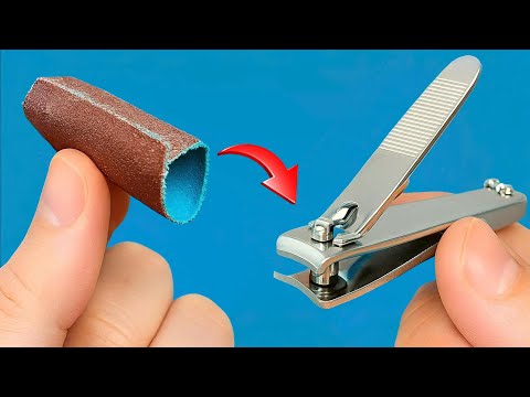 Видео: Заточите щипчики для ногтей дома всего за 2 минуты! Особый способ заточить как бритву