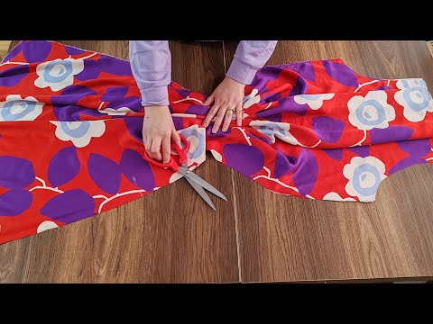 Видео: 🥰 Простое и очень элегантное платье | Самый простой способ сшить атласное платье 💯✂