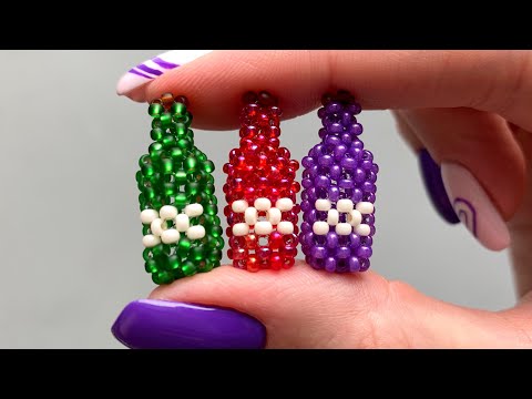 Видео: Урок по 3D бутылке вина из бисера