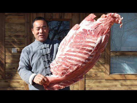 Видео: Жареные свиные рёбрышки в печи и слезы кроме еды! | Дядя сельский гурман