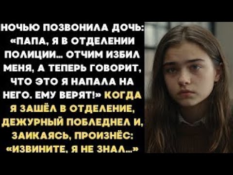 Видео: Ночью позвонила дочь: «Папа, я в полиции. Отчим избил меня и говорит, что это я напала на него...