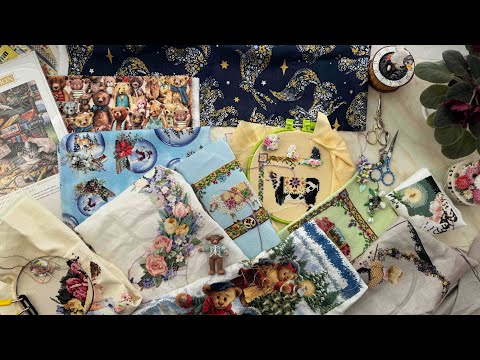 Видео: Вишивка хрестиком- процеси, готові роботи і покупки, а також аксесуари