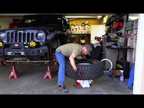 Видео: Установка шин BFG KM3 размером 37” x 13,5” на Jeep Wrangler и ЗАЧЕМ!