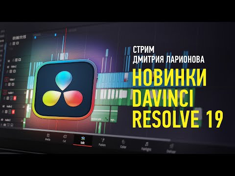 Видео: Новинки DaVinci Resolve 19. Дмитрий Ларионов