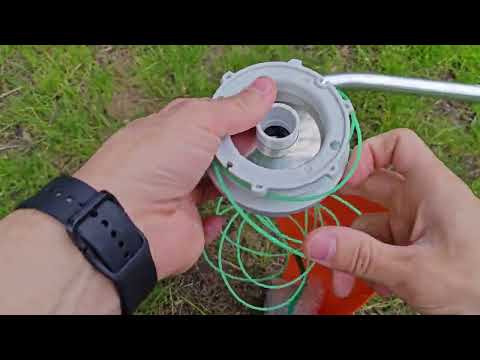 Видео: Как наматывать леску на головку Stihl c6-2, для Fse60-81 и Fs38-45. Удобная заправка для c6-2