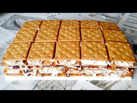 Видео: Рыбный торт с крекером...