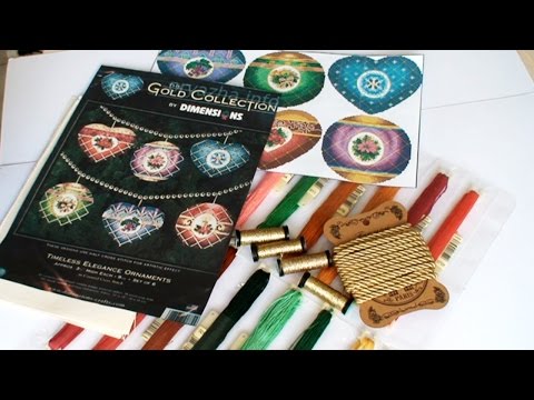 Видео: 17 - Новогодние игрушки Dimensions обзор материалов. СП Мастерская Деда Мороза 12 месяцев