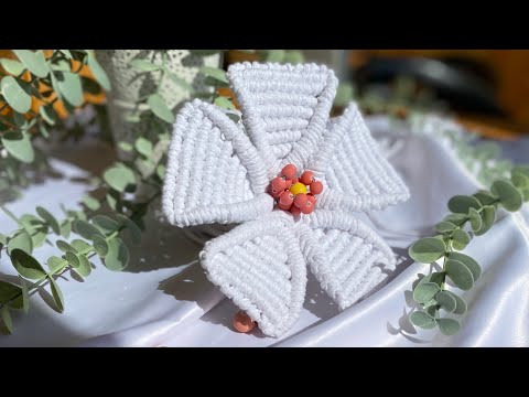 Видео: Макраме ЦВЕТОК #3 | Современное макраме | il_macrame
