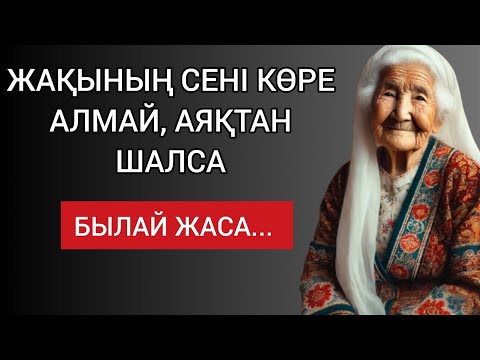 Видео: ЖАҚЫНЫҢ СЕНІ КӨРЕ АЛМАЙ, АЯҚТАН ШАЛСА, БЫЛАЙ ЖАСА... Сабақ болар терең мағыналы сөздер