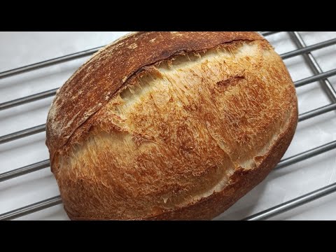 Видео: Французская булка на закваске / French sourdough bread