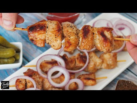 Видео: Куриные Шашлычки на Сковородке, Быстро и Вкусно!