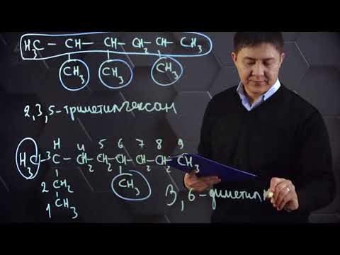 Видео: Алкандардың номенклатурасы мен изомерленуі. 10 сынып.