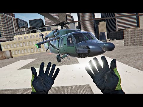 Видео: Боевой вертолёт в Bonelab