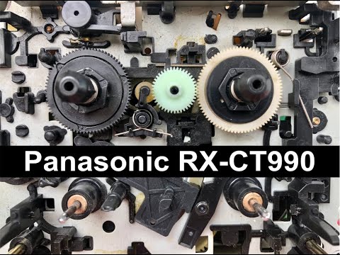 Видео: Panasonic RX-CT990 замена шестерёнки в ЛПМ, ремонт фиксатора пружины фрикциона.