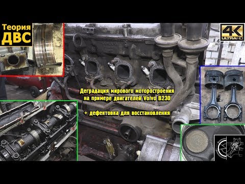 Видео: Деградация мирового моторостроения на примере двигателей Volvo B230 (+ дефектовка)