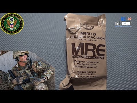 Видео: ИРП Армии США МЕНЮ 10 MRE MENU 10 CHILI AND MACARONI