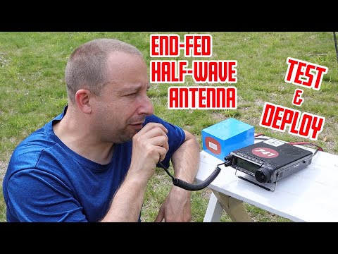 Видео: Комплект полуволновой антенны с торцевым питанием EFHW | Часть вторая: ТЕСТИРОВАНИЕ И РАЗВЕРТЫВАНИЕ