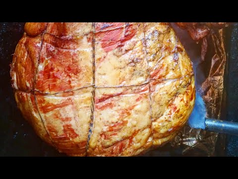 Видео: Как коптить окорок? Копчёние свиных окороков в целом виде.