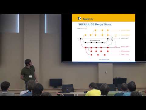 Видео: Евгений Кошкин — Feature Branches vs. Continuous Integration, или Как скрестить ежа с ужом