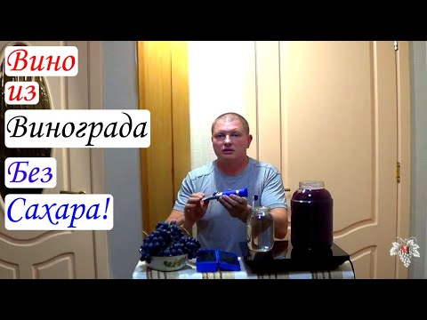Видео: ИЗГОТОВЛЕНИЕ ВИНА из Винограда БЕЗ САХАРА