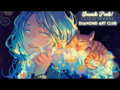 Видео: ПРЕДВАРИТЕЛЬНЫЙ ВЗГЛЯД! ☁️🐱🌟«Облачная толстовка» от Юмей в Diamond Art Club!🌟🐱☁️