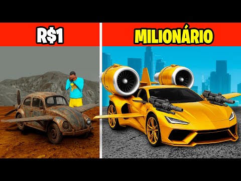 Видео: ЛЕТАЮЩАЯ МАШИНА от 1 R$ до МИЛЛИОНЕРА в GTA 5!