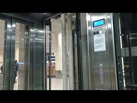 Видео: Лифт БМП ThyssenKrupp @ Москва, Аэропорт Домодедово