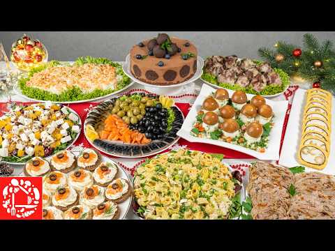 Видео: Меню на Новый Год 2025! Готовлю 10 блюд на ПРАЗДНИЧНЫЙ СТОЛ: Торт, Салаты и Закуски