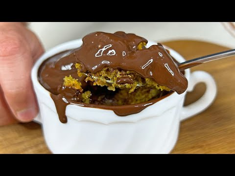 Видео: Торт "Шоколадная чашка" за 1 минуту! Без добавления сахара! Никакой белой муки! Очень вкусно