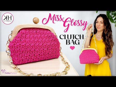 Видео: СУМКА КРЮЧКОМ "Miss Glossy" - клатч с ПРИМУЛОЙ 🌸 #crochet