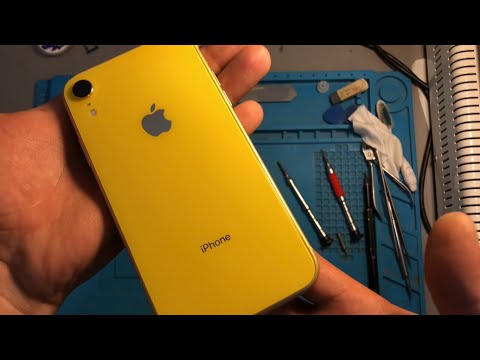 Видео: Замена заднего стекла Iphone XR