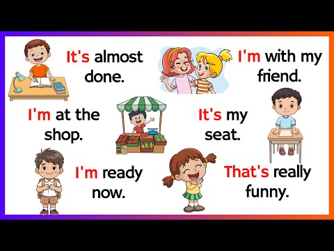 Видео: Говорите по-английски с детьми | Разговорный английский для детей | Повседневные английские предл...