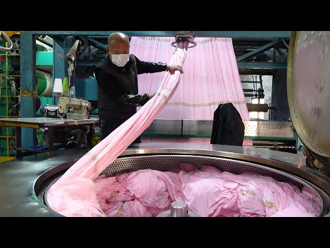 Видео: Процесс изготовления полотенец в Южной Корее.
